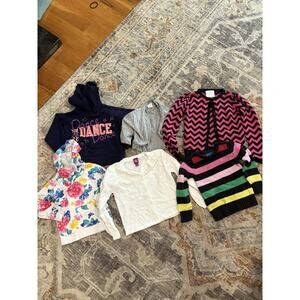 Lot of 16 Girls Sweaters/Hoodies, Mixed Brands, sizes from 2T-5